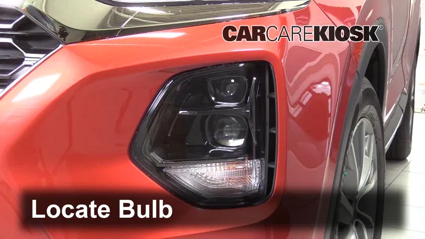 2020 Hyundai Santa Fe Limited 2.4L 4 Cyl. Éclairage Feux de route (remplacer l'ampoule)